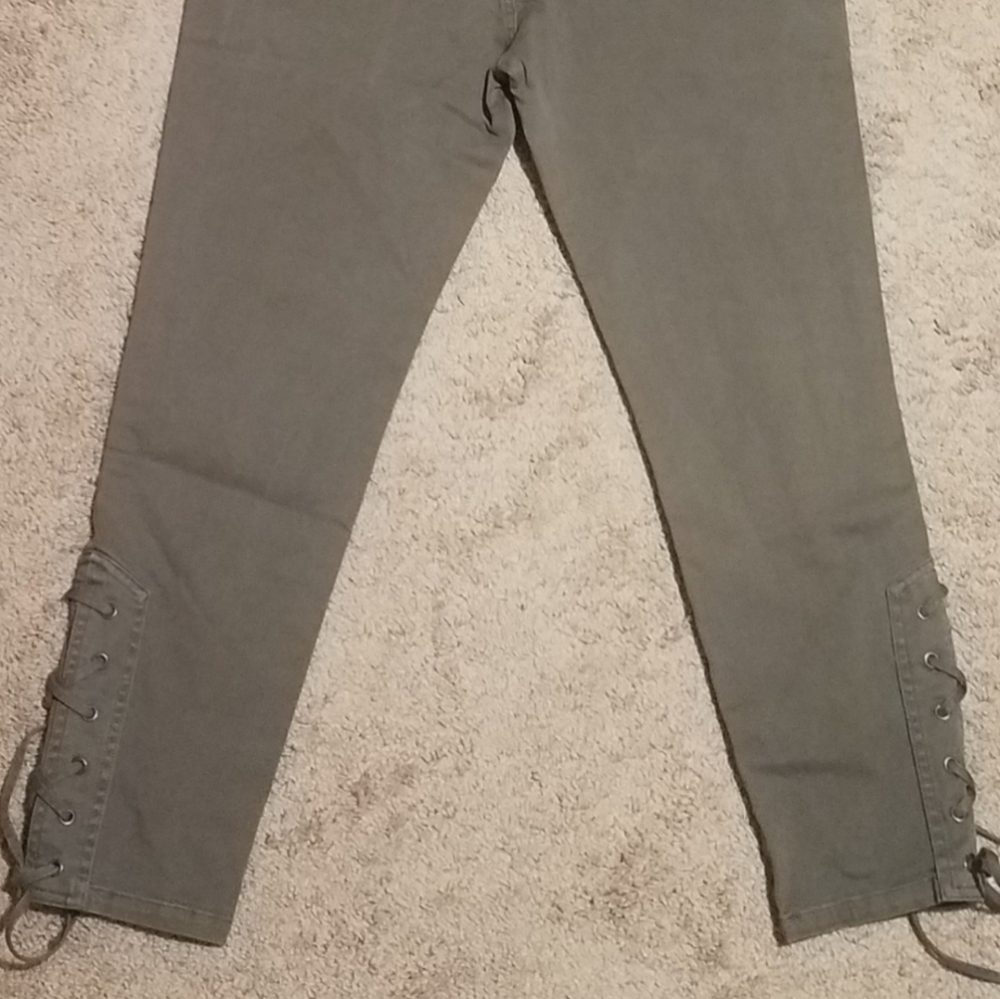 Pistola high rise green khaki ankle skinny pants major general size 28 - Picture 3 of 8